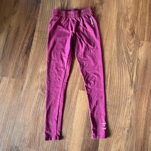 Gymshark Girls Youth Track Pants Joggers Pink Gym Sweatpants